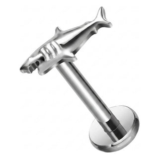 Titanium Labret Shark Internally Threaded