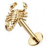 Titanium Labret Scorpion Internally Threaded