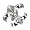 Titanium Top Fleur de Lis Internally Threaded