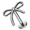 Titanium Labret Bow Internally Threaded