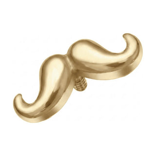 Titanium Top Curled Mustache Shape Internally Threaded