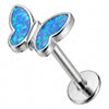 Titanium Labret Butterfly Internally Threaded
