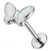 Titanium Labret Butterfly Internally Threaded