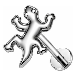 Titanium Labret Lizard Internally Threaded