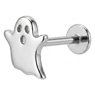 Titanium Labret Ghost Internally Threaded
