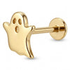 Titanium Labret Ghost Internally Threaded
