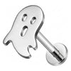 Titanium Labret Ghost Internally Threaded
