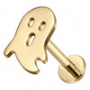 Titanium Labret Ghost Internally Threaded
