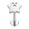 Titanium Labret Ghost Internally Threaded