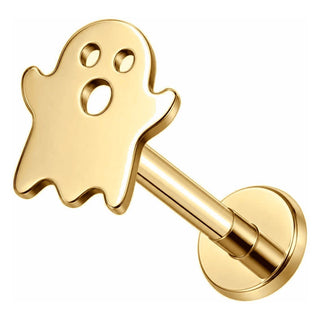 Titanium Labret Ghost Internally Threaded