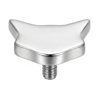 Titanium Top Cat Head Silhouette Internally Threaded