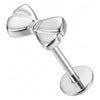 Titanium Labret Bow Internally Threaded