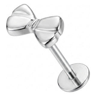 Titanium Labret Bow Internally Threaded
