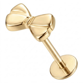 Titanium Labret Bow Internally Threaded