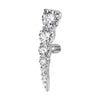 Titanium Top Curved Descending Stone Cascade Internally Threaded