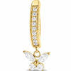 Belly Button Piercing Butterfly Stone Dangle Clicker Clicker