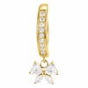 Belly Button Piercing Dangling Stone Butterfly Clicker Clicker